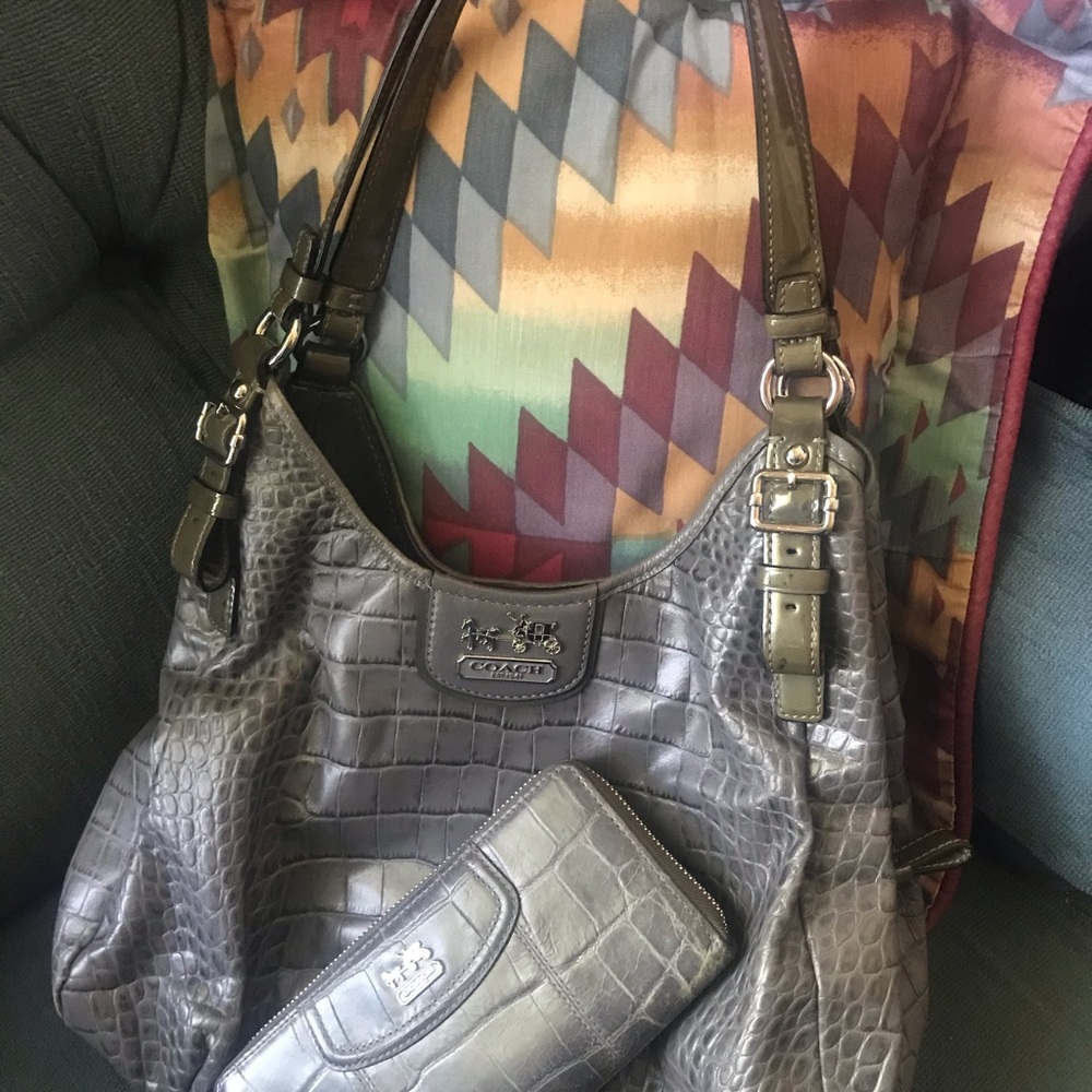 Coach Exotic Print Purse and Wallet